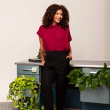Calça Skinny de Linho - Preto - Uhnika