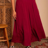 Calça Saia Alfaiataria - Marsala - Uhnika