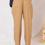 Calça Reta Alfaiataria Feminina - Capuccino - Uhnika