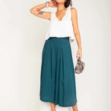 Calça Saia Alfaiataria - Verde - Uhnika