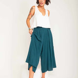 Calça Saia Alfaiataria - Verde - Uhnika