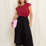 Calça Saia de Malha - Preto - Uhnika