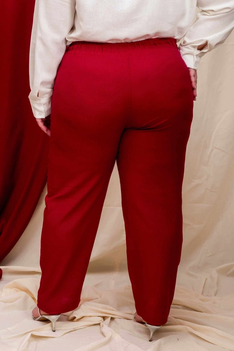 Calça Skinny de Linho - Azul Marinho - Uhnika