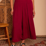 Calça Saia Alfaiataria - Marsala - Uhnika