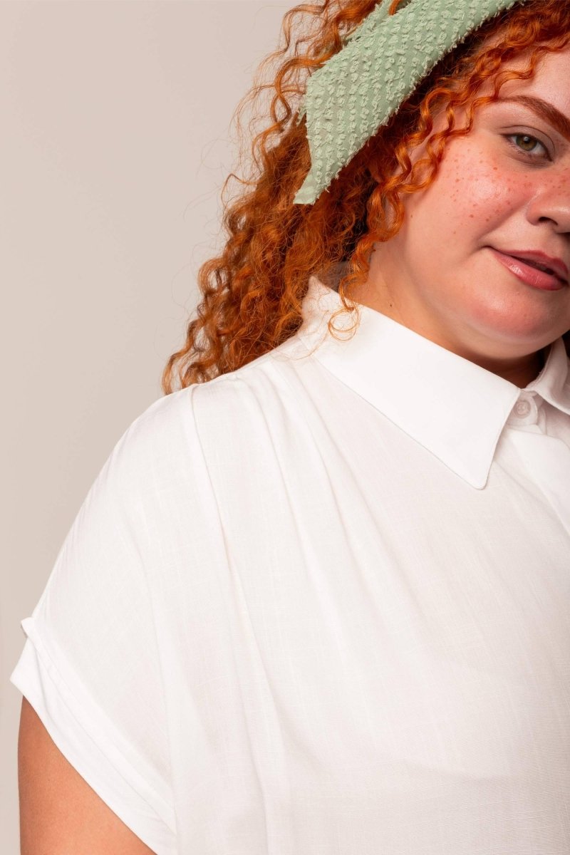 Camisa Feminina Office Comfy - Off White - Uhnika