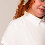 Camisa Feminina Office Comfy - Off White - Uhnika