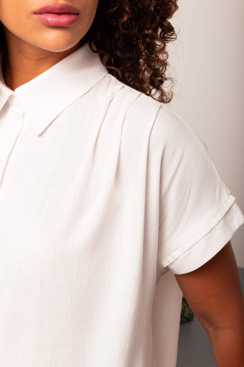 Camisa Feminina Office Comfy - Off White - Uhnika
