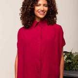 Camisa Feminina Office Comfy - Marsala - Uhnika