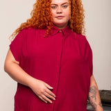 Camisa Feminina Office Comfy - Marsala - Uhnika