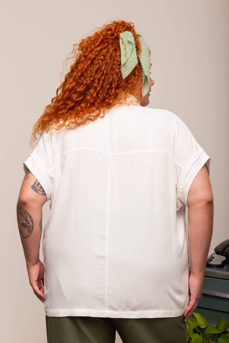 Camisa Feminina Office Comfy - Off White - Uhnika