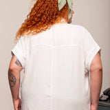 Camisa Feminina Office Comfy - Off White - Uhnika