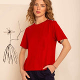 Camiseta Básica Visco Premium - Vermelho - Uhnika