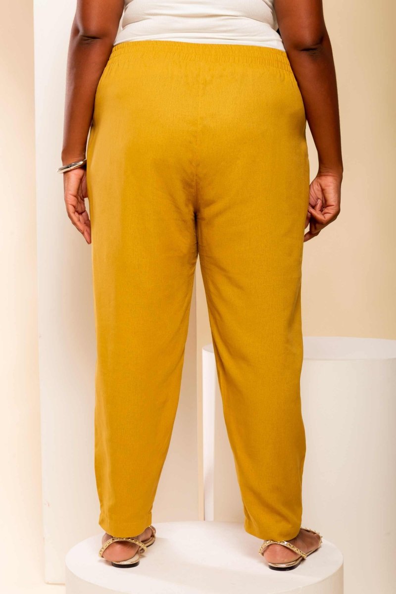 Calça Skinny de Linho - Linho Natural - Uhnika