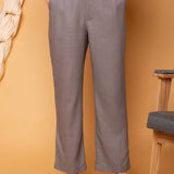 Calça Reta Alfaiataria Feminina - Cinza - Uhnika