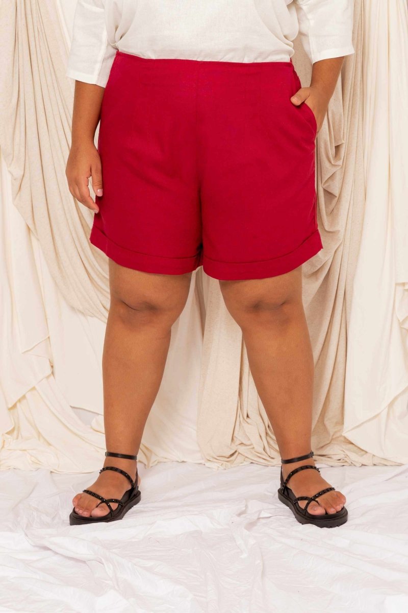 Shorts Barra Italiana - Bordô - Uhnika