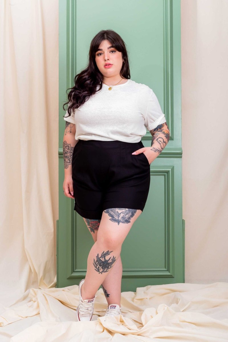 Shorts Barra Italiana - Preto - Uhnika