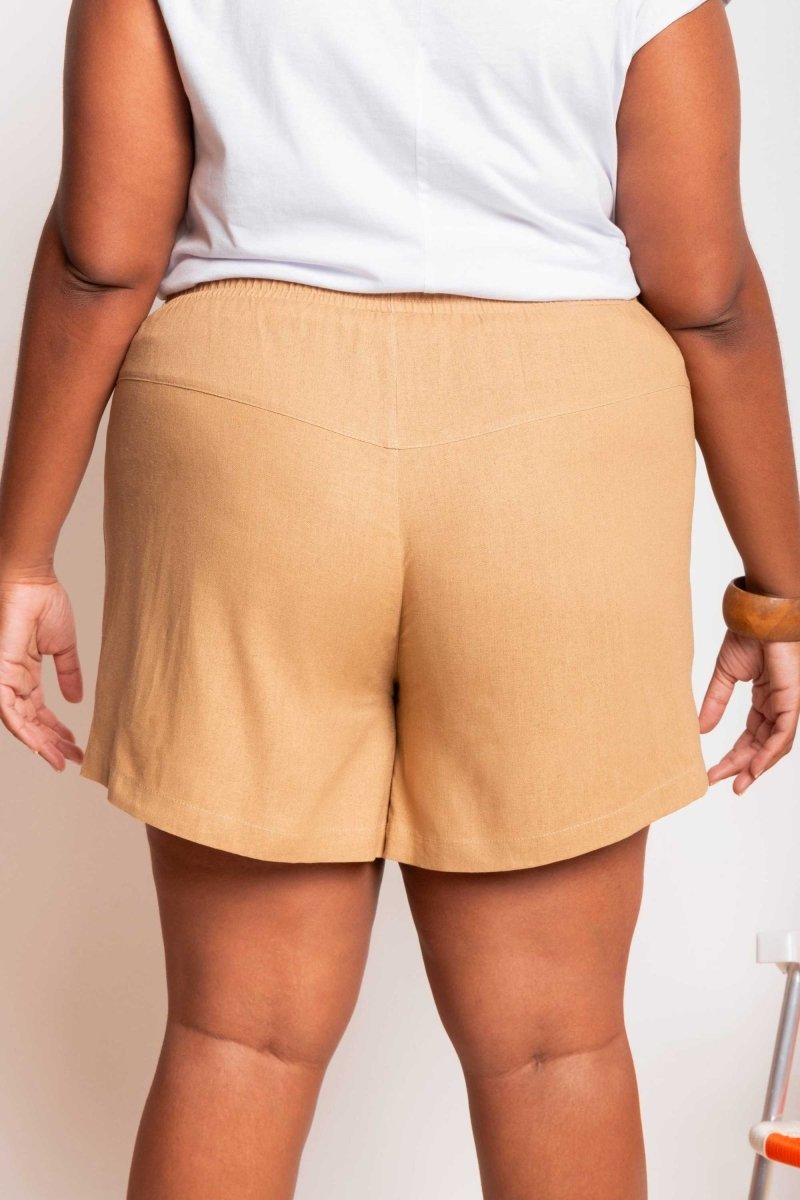 Shorts de Linho Savana - Preto - Uhnika
