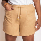 Shorts de Linho Savana - Preto - Uhnika
