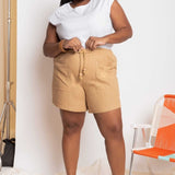 Shorts de Linho Savana - Preto - Uhnika