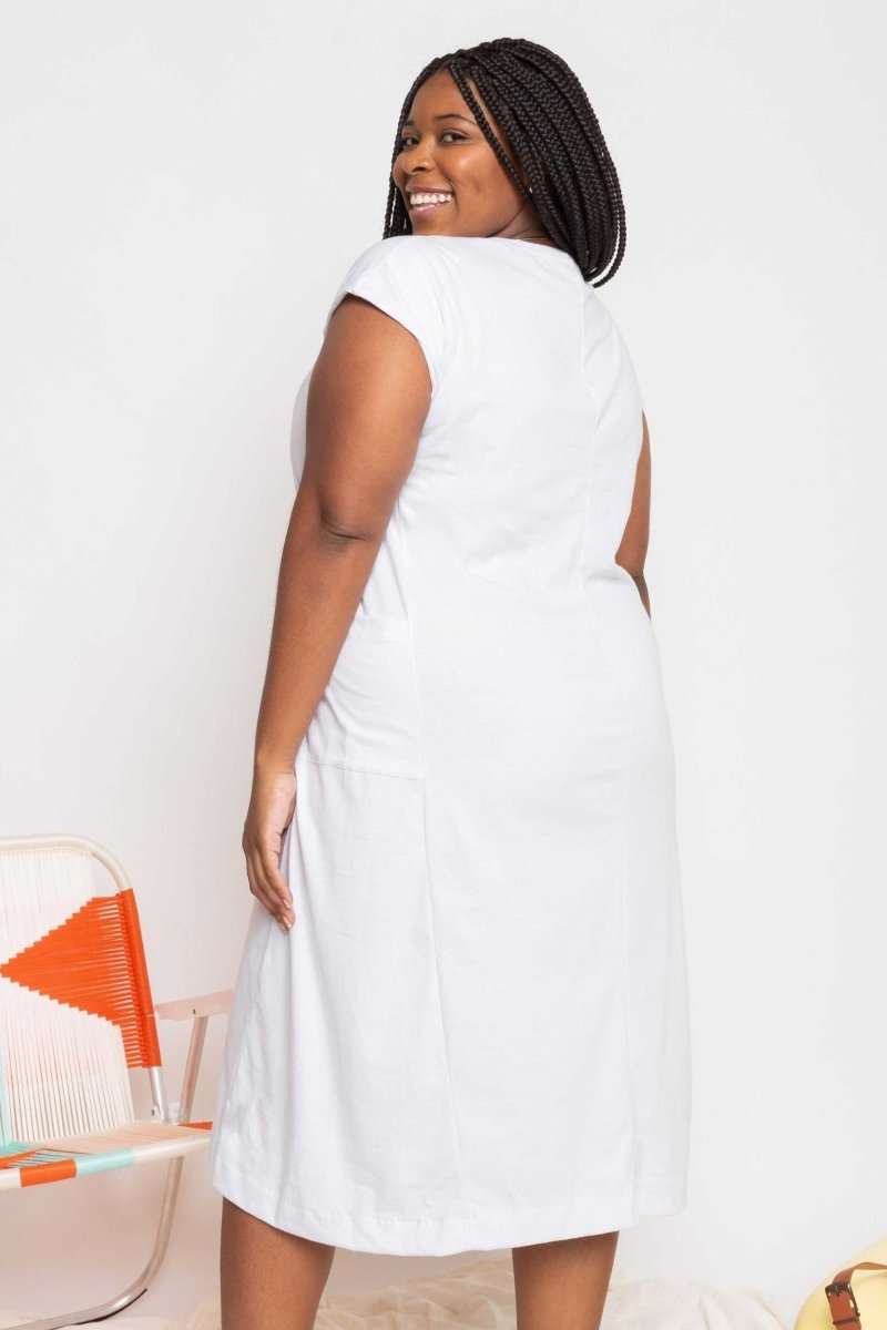 Vestido Muscle Tee de Malha - Branco - Uhnika
