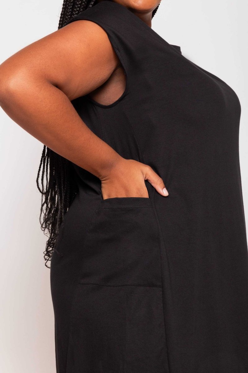 Vestido Muscle Tee de Malha - Preto - Uhnika