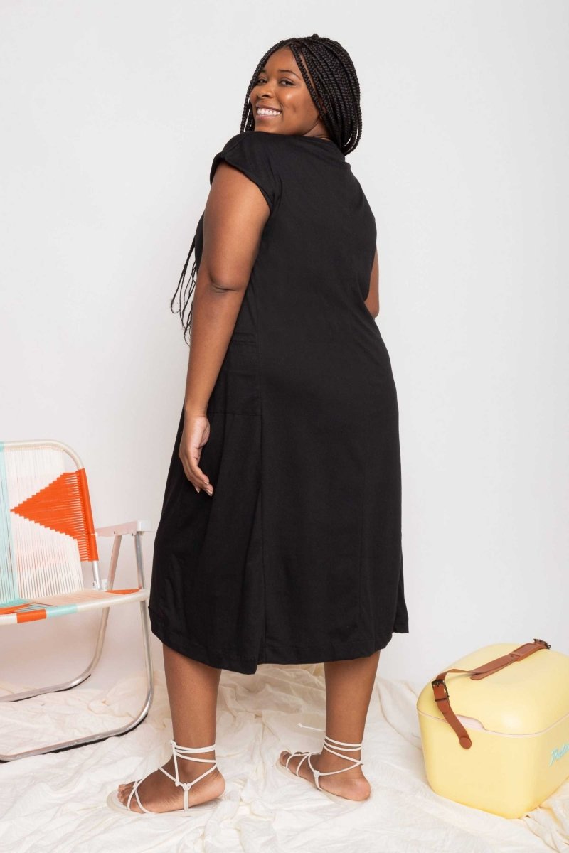 Vestido Muscle Tee de Malha - Preto - Uhnika