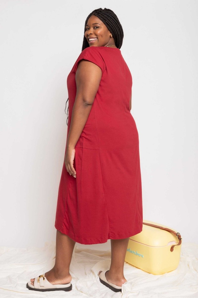 Vestido Muscle Tee de Malha - Vermelho - Uhnika