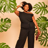 Calça Pantalona de Algodão - Preto - Uhnika