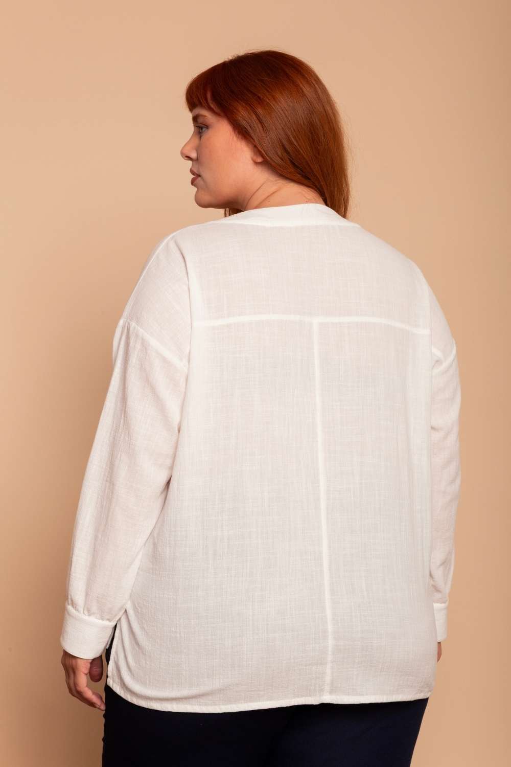 Camisa de Algodão Nômade - Off White - Uhnika