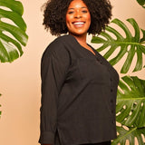 Camisa de Algodão Nômade - Preto - Uhnika