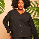 Camisa de Algodão Nômade - Preto - Uhnika