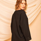 Camisa de Algodão Nômade - Preto - Uhnika