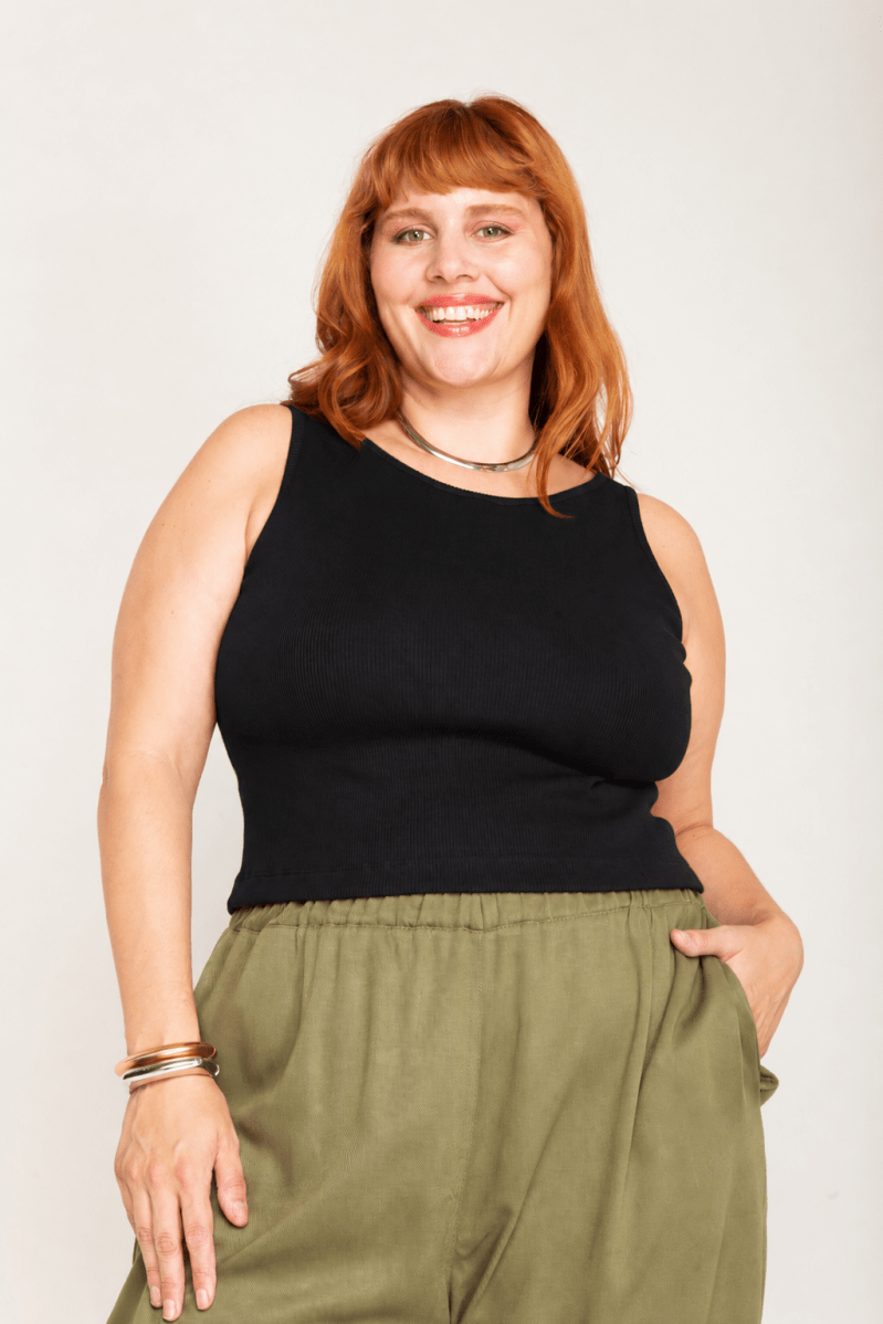 Regata Básica Feminina Slim Canelada - Preto - Uhnika