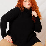 Blusa de Tricot Oversized - Preto - Uhnika