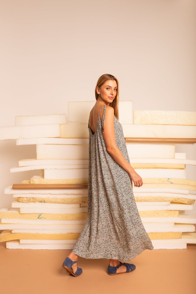 Vestido Leve Amplo Longo - Mostarda - Uhnika