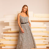 Vestido Leve Amplo Longo - Poá - Uhnika