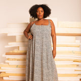 Vestido Leve Amplo Longo - Poá - Uhnika