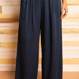 Calça Wide Leg Alfaiataria - Azul Marinho - Uhnika