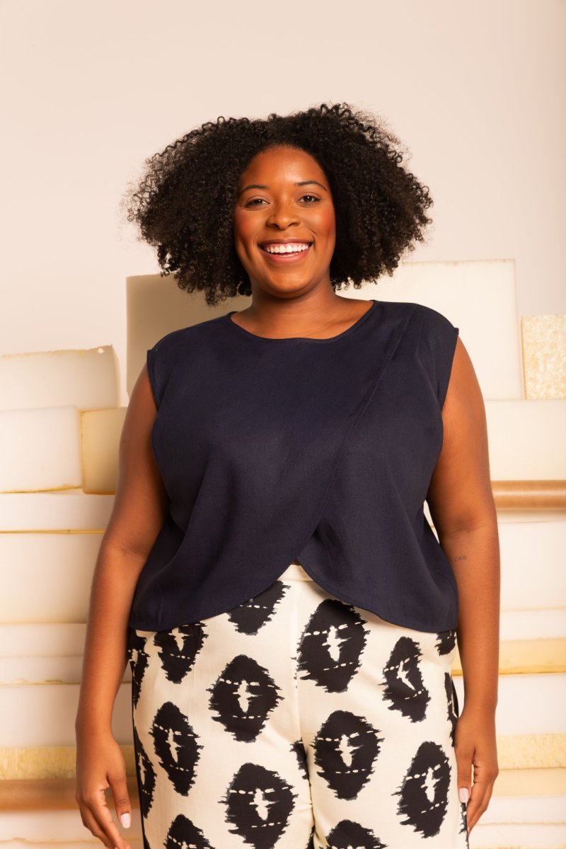 Blusa Feminina de Linho Pétala - Off White - Uhnika