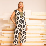 Colete de Linho Alongado - Estampa Repouso - Uhnika