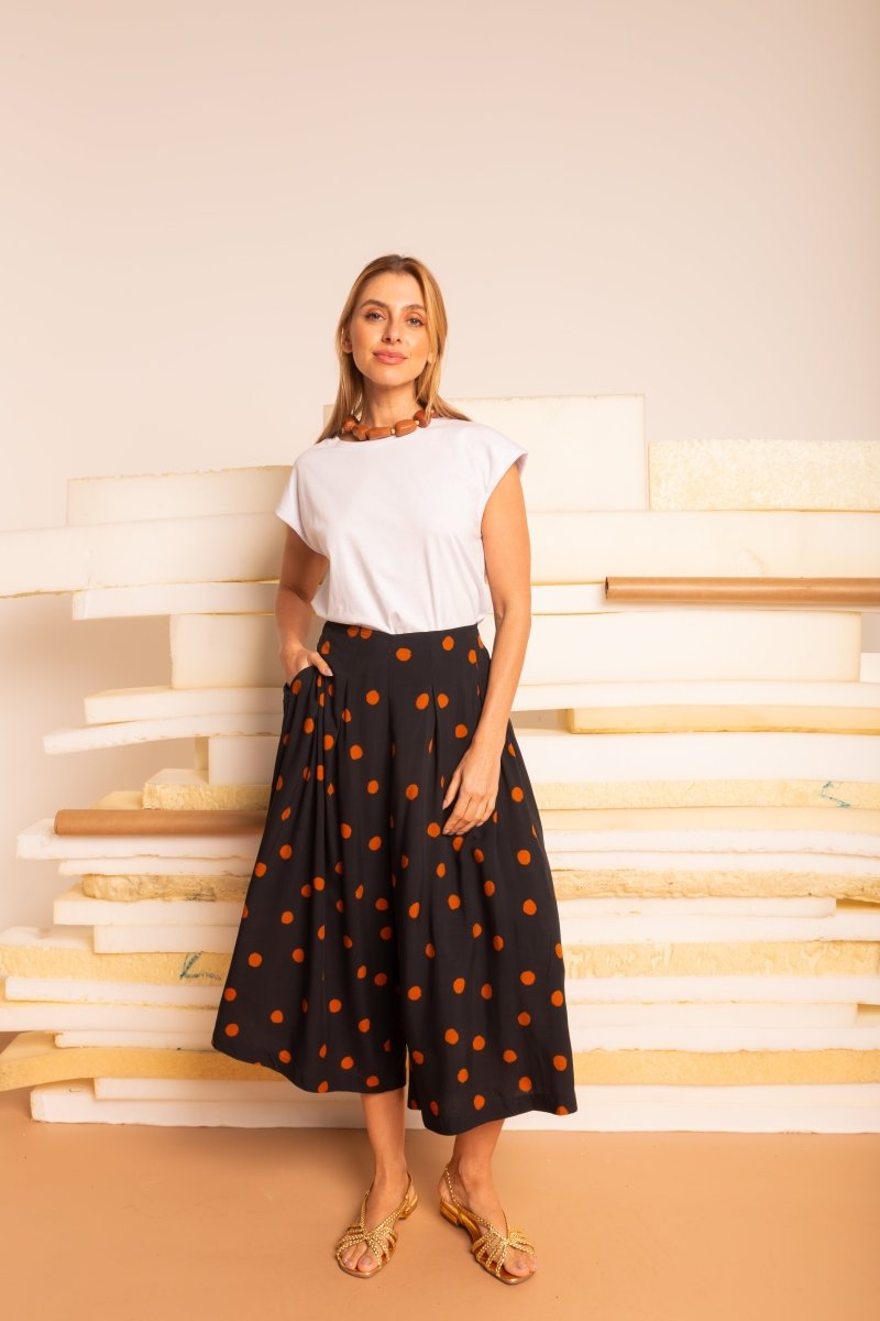 Calça Saia Alfaiataria - Poá - Uhnika