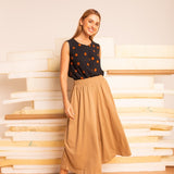 Calça Saia de Malha - Capuccino - Uhnika