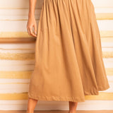 Calça Saia de Malha - Mostarda - Uhnika