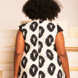 Colete de Linho Alongado - Estampa Repouso - Uhnika