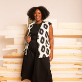 Colete de Linho Alongado - Estampa Repouso - Uhnika