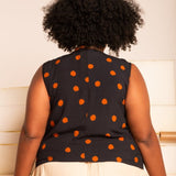 Regata Alfaiataria Com Fenda - Poá - Uhnika