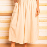 Calça Saia de Malha - Avelã - Uhnika