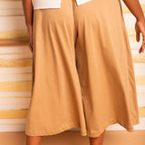 Calça Saia de Malha - Capuccino - Uhnika