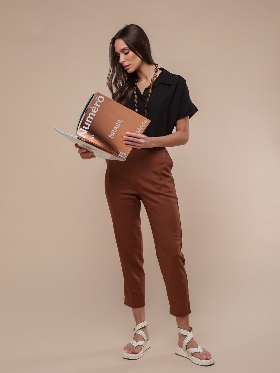Camisa Feminina Office Comfy - Marsala - Uhnika