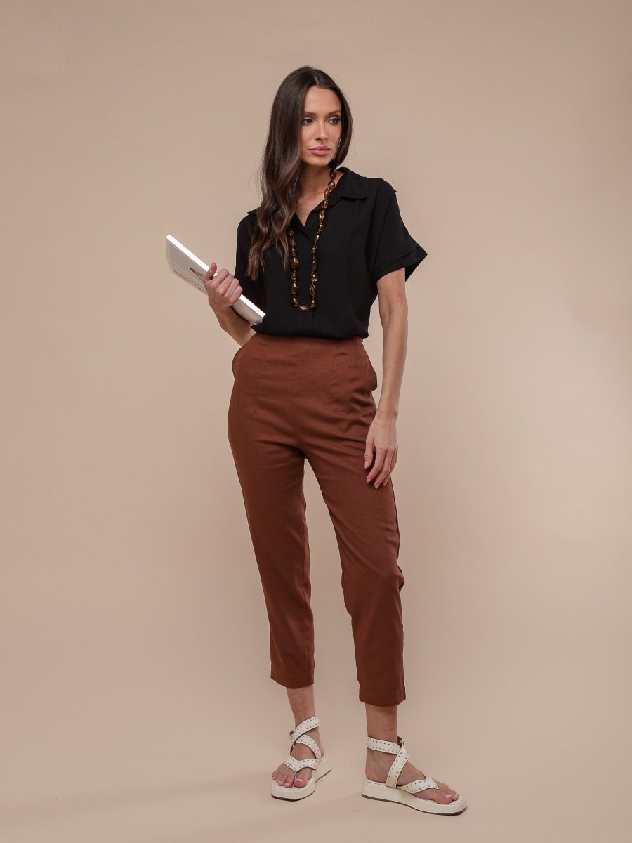 Camisa Feminina Office Comfy - Marsala - Uhnika